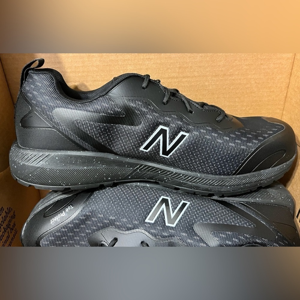 NEW- New Balance Logic Composite Toe Men's Industrial Work Shoes, Black, Size 14 - Picture 6 of 13